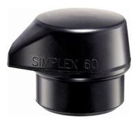 Embouts HALDER SIMPLEX Caoutchouc chargé, noir, avec « pied intégré » - D=80 mm - 3202.280