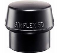 Embouts HALDER SIMPLEX Caoutchouc chargé, noir - D=100 mm - 3202.100 Noir G