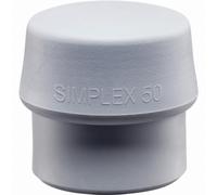 Halder Tête de rechange SIMPLEX 3203.050 - TPE moyen gris - D=50 mm - 85 g - 1 pièce