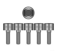 Embouts hexagonaux pour douilles à impact, embouts de tournevis à tige hexagonale de 6,35 mm, pour perceuses sans fil et outils électriques (K)