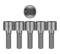 Embouts hexagonaux pour douilles à impact, embouts de tournevis à tige hexagonale de 6,35 mm, pour perceuses sans fil et outils électriques (H)