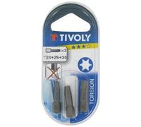 Tivoly Embouts de vissage Torsion Torx 25 mm N20/25/30 – 3 pièces