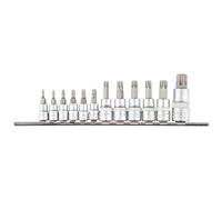 Embouts Torx Avec Douilles 1/4, 3/8, 1/2"", Lot De 12