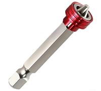 Embouts Visseuse PH2 25mm Double Extrémité pour robuste Embouts(PH2*50MM) | Anneau magnétique puissant, double extrémité PH2, acier , pour placo et pour bois, 25mm compact