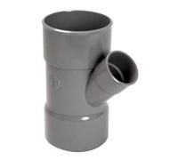 Embranchement femelle femelle 45° simple diamètre 100/50mm BT644 | Culotte PVC gris 45 degrés réduite - Diamètre 100 - 50 mm - Triple emboîture - Nicoll