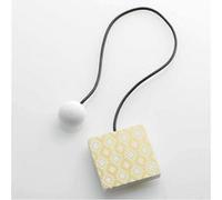 Embrasse de rideau aimantée imprimée Arlequin - L 43 x l 6 x H 6 cm - Doré et blanc Blanc G