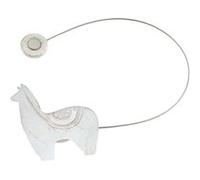 Embrasse de Rideau Aimantée "Yzma" 30cm Blanc Blanc G