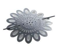 Embrasse de Rideau Broche "Mandy" 17cm Gris Gris G
