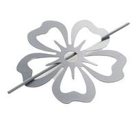 Embrasse de Rideau Broche "Pétaly" 15cm Gris Gris G