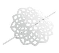 Embrasse de Rideau Broche "Rosae" 17cm Blanc Blanc G