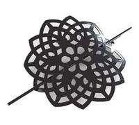 Embrasse de Rideau Broche "Rosae" 17cm Noir Noir G
