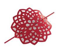 Embrasse de Rideau Broche "Rosae" 17cm Rouge Rouge G