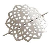 Embrasse de Rideau Broche "Rosea" 17cm Taupe Marron G