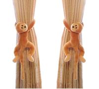 Embrasses à Rideaux 1 Paire de Crochets pour Embrasses de Rideaux Singe Rideau Clips Corde Porte-Accessoires pour Rideaux