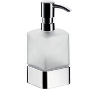 Emco 052100102 Loft Pompe à Savon Liquide à Poser en Verre Cristal satiné Chromé