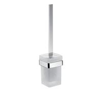 Emco 237578 Loft Brosse de Toilettes à Manche chromé Pot en Verre dépoli Fixation Murale