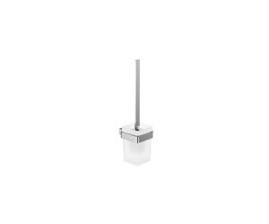 Emco 237578 Loft Brosse de Toilettes à Manche chromé Pot en Verre dépoli Fixation Murale