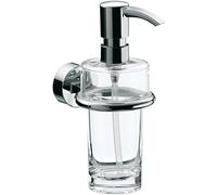 Emco 452100100 Rondo 2 Distributeur encastrable de Savon Liquide en Plastique Transparent DosPum Chromé