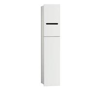 Emco 975427450 Asis 2.0 Porte-Papier Toilette encastré en Verre Blanc Blanc