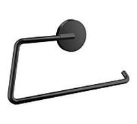 Emco Bad – Anneau porte‑serviette rond 435513300 – ouvert à droite – Noir