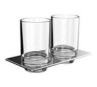 Emco Art double chromé verre 162500100 chromé , verre clair