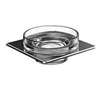porte-savon Emco Art 163000101 chromé , bol en cristal clair