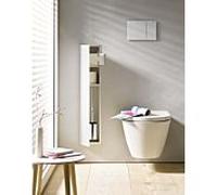 Emco Asis 2.0 encastré WC - garniture de toilette 975427452 170x811mm, charnière de porte à droite, porte continue, blanc brillant