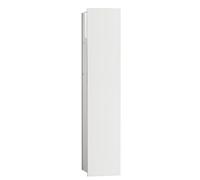 Emco ASIS 2.0 Module d'armoire encastré pour Brosse WC avec Porte-Papier Toilette et Compartiment supplémentaire, Armoire Haute avec Fonction Push to Open, optiwhite