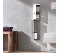 emco asis modules 2,0 module WC, modèle encastré, porte avec 1 fente, charnières à gauche, 975428451, Couleur: Blanc Mat