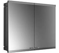Emco Asis Evo encastré match0 939713314 800 x 700 mm, 2 portes, noir, avec système d'éclairage, sans chauffage des rétroviseurs