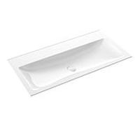 emco evo 1000 lavabo, 1011x522mm, sans trop-plein, pour meuble bas evo 1000, 957711431, Exécution: 1 trou de robinet