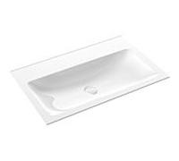 Emco Asis lavabo invité en fonte minérale 957711481 blanc , Ø 800 mm, sans trop-plein, avec trou pour robinetterie 2000