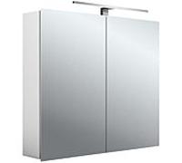 Emco Asis Mee armoire à miroir éclairée en saillie 949805051 800 x 746 mm, 2 portes, aluminium