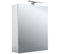 Emco Asis Mee armoire à 2000 éclairé apparent 949805049 600x746mm, porte 2000 , charnière droite / gauche, aluminium