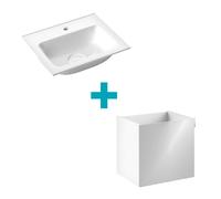 Emco Asis Meuble avec lave-mains, 1 porte, 957711441+958327424,