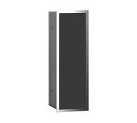emco asis module 150 Ensemble de brosse pour WC Modul, butée réversible, encastré, 973027931, Couleur: chrome/noir