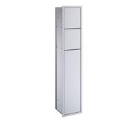 emco asis module 150 module WC encastré modèle, butée à gauche, couleur : aluminium/aluminium, 978305050