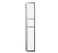 emco asis module 150 module WC invités encastré modèle, porte-poubelle, porte-papier, porte-papier, set de brosses de toilette, 976027870, Couleur: chrome/opti-blanc