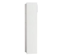 emco asis module 2.0 modèle encastré pour WC, 1 porte, charnières à gauche, 975427453, Couleur: aluminium/optiblanc