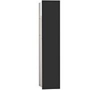 emco asis module 2.0 module pour WC - modèle encastré, 1 porte, charnières à droite, 975427552, Couleur: aluminium/noir