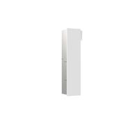 emco asis module pure module WC, façade en bois d'une pièce, encastré, butée gauche, 730x170mm, avec compartiment pour rouleau de réserve, 975551310, Couleur: blanc alpin