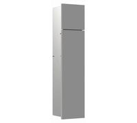 emco asis module pure module WC, façade en bois en deux parties, encastré, butée à droite, 730x170mm, avec compartiment pour rouleau de réserve, 975551501