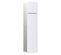 emco asis module pure WC, montage encastré, charnière de porte à droite, façade en verre en deux parties, 730x170mm, avec compartiment pour rouleau de réserve, 975528401