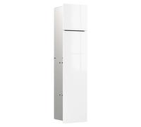 emco asis module pure WC, montage encastré, charnière de porte à gauche, façade en verre en deux parties, 730x170mm, avec compartiment pour rouleau de réserve, 975527400