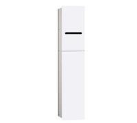 emco asis modules 2,0 module WC, modèle encastré, porte avec 1 fente, charnières à gauche, 975428451, Couleur: Blanc Mat