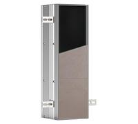 emco asis modules plus : module WC encastré, ensemble de brosse de toilette intégré, sens d'ouverture réversible (gauche/droite), 975611009