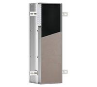 emco asis modules plus : module WC encastré, trois compartiments pour papier toilette, pour rouleau de réserve ou boîte pour lingettes humides, ouverture à droite, 975611005