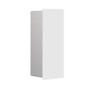 emco asis modules pure : collecteur de déchets modèle encastré, façade en verre, 170 x 436 mm, 975527412, Couleur: Blanc