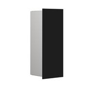 emco asis modules pure : collecteur de déchets modèle encastré, façade en verre, 170 x 436 mm, 975528512, Couleur: Noir mat