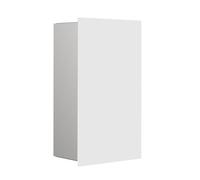 emco asis modules pure : collecteur de déchets modèle encastré, façade en verre, 250 x 436 mm, 975527413, Couleur: Blanc